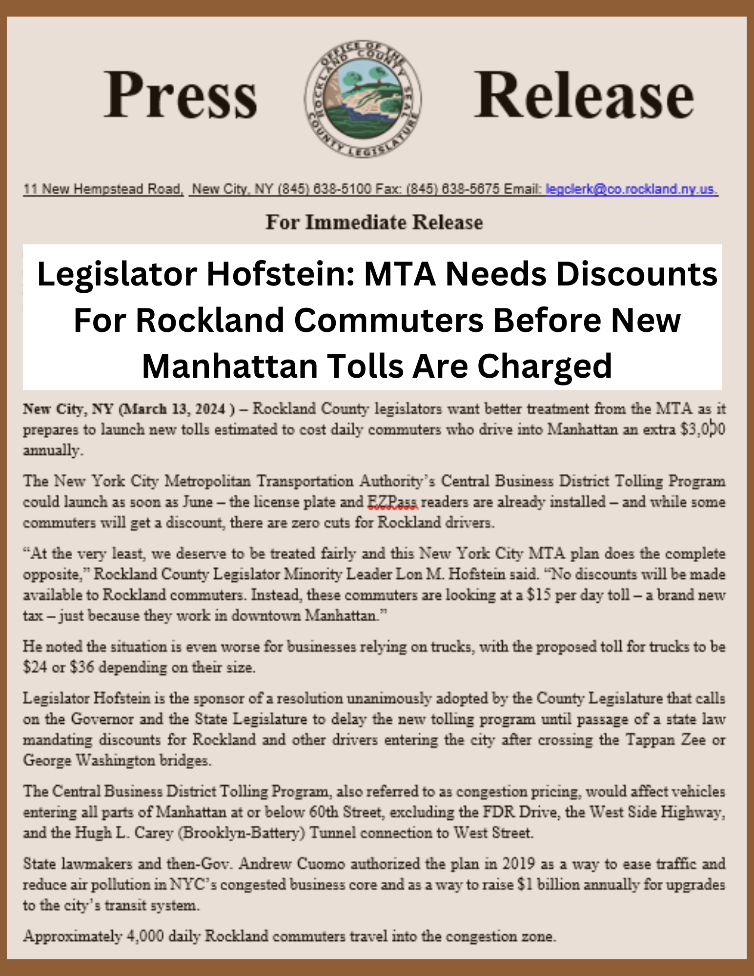 MTA Discounts Press Release Thumbnail