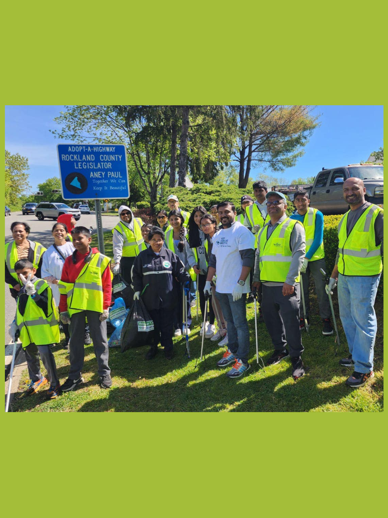 Volunteers gather for cleanup